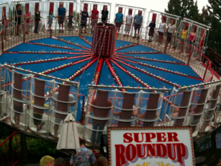 Athol, Idaho 2010:  After waiting in line and bracing for the Roundup, riders finally get their chance.  They key is to be ready when the times comes.